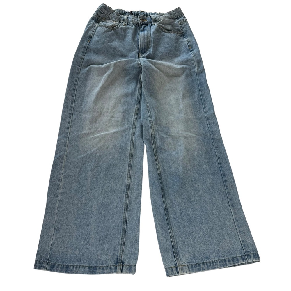 J. Galt Shanghai Light Wash Wide Leg Baggy Jeans High Rise Size Small